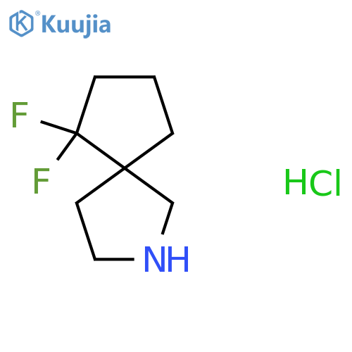 6,6-difluoro-2-azaspiro4.4nonane hydrochloride structure