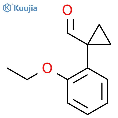 1-(2-ethoxyphenyl)cyclopropane-1-carbaldehyde structure