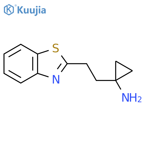 1-[2-(1,3-Benzothiazol-2-yl)ethyl]cyclopropan-1-amine structure