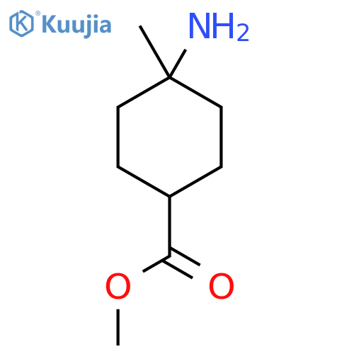Methyl 4-amino-4-methylcyclohexane-1-carboxylate structure