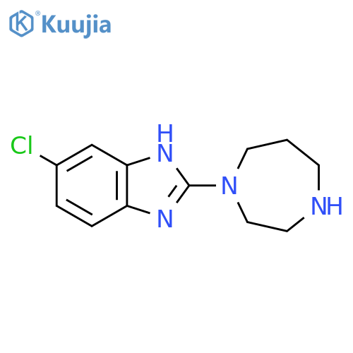 5-chloro-2-(1,4-diazepan-1-yl)-1H-1,3-benzodiazole structure