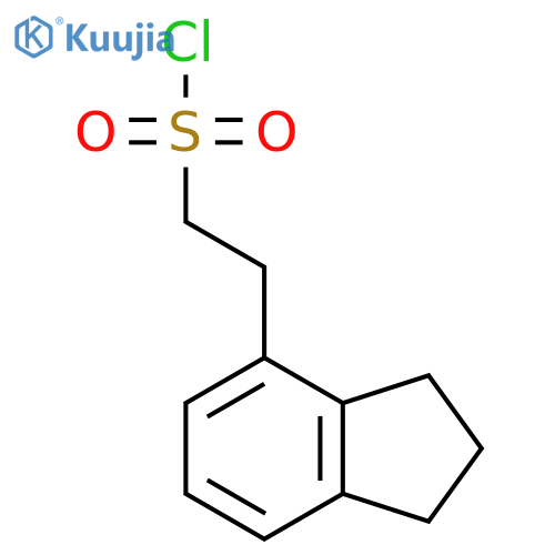 2-(2,3-dihydro-1H-inden-4-yl)ethane-1-sulfonyl chloride structure