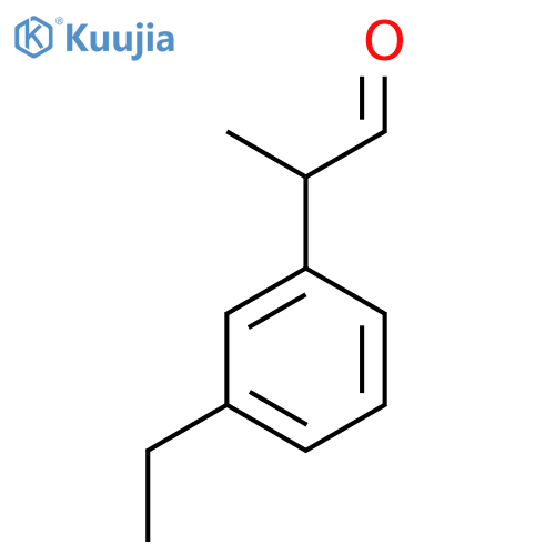2-(3-ethylphenyl)propanal structure