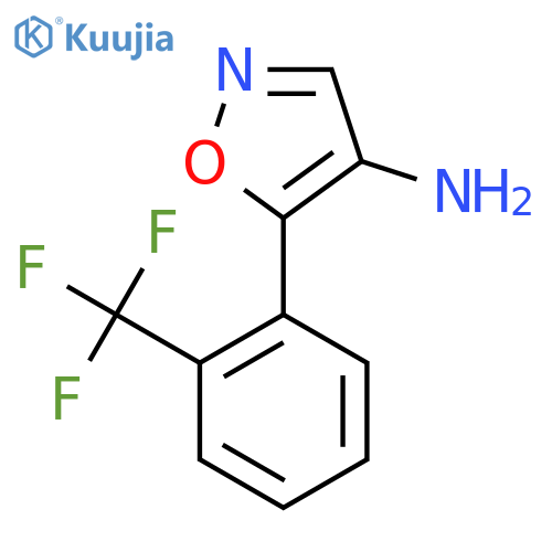 5-2-(trifluoromethyl)phenyl-1,2-oxazol-4-amine structure
