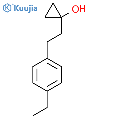 1-[2-(4-Ethylphenyl)ethyl]cyclopropan-1-ol structure