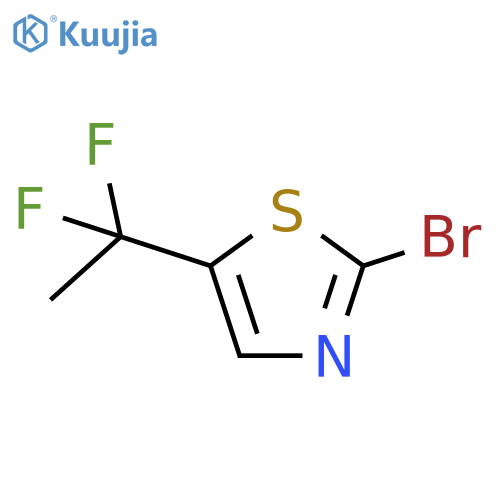 2-bromo-5-(1,1-difluoroethyl)-1,3-thiazole structure
