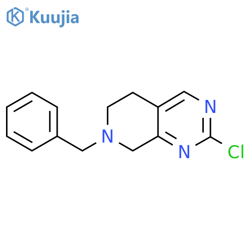 7-Benzyl-2-chloro-5,6,7,8-tetrahydropyrido[3,4-d]pyrimidine structure