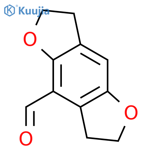 2,3,6,7-tetrahydrofuro[2,3-f]benzofuran-4-carbaldehyde structure