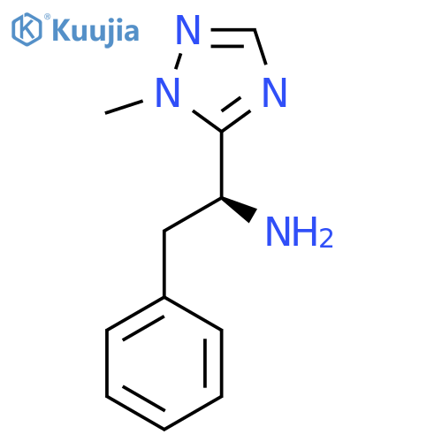 (1S)-1-(1-methyl-1H-1,2,4-triazol-5-yl)-2-phenylethan-1-amine structure