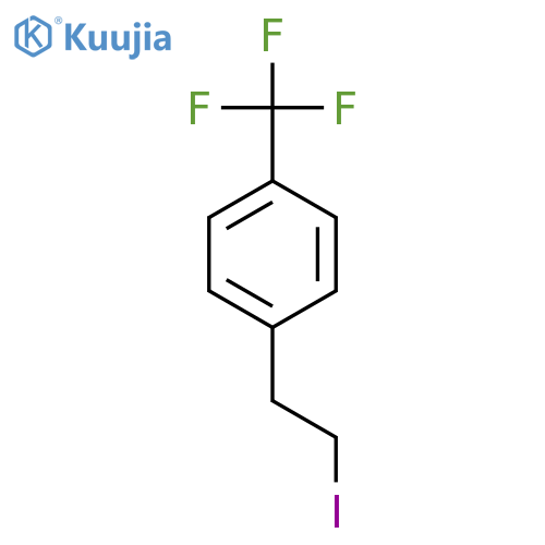 Benzene, 1-(2-iodoethyl)-4-(trifluoromethyl)- structure