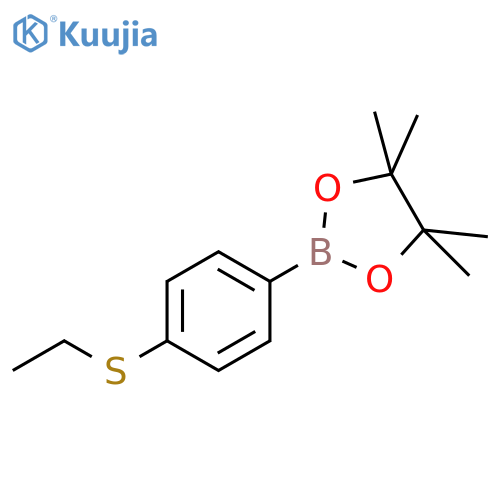 1,3,2-Dioxaborolane, 2-[4-(ethylthio)phenyl]-4,4,5,5-tetramethyl- structure