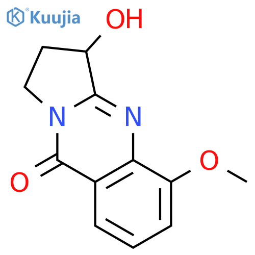 Pyrrolo[2,1-b]quinazolin-9(1H)-one,2,3-dihydro-3-hydroxy-5-methoxy- structure