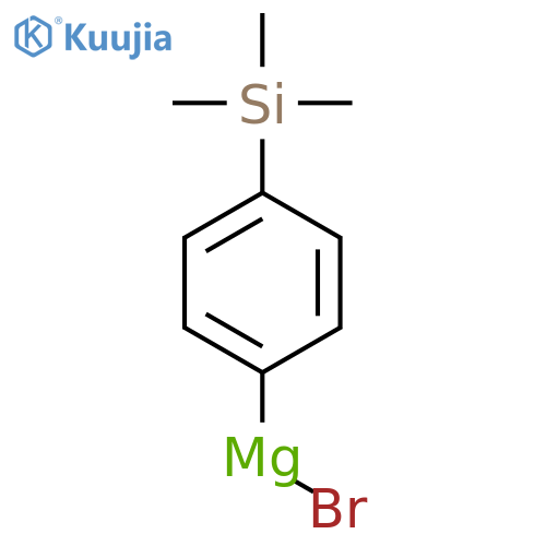 Magnesium, bromo[4-(trimethylsilyl)phenyl]- structure