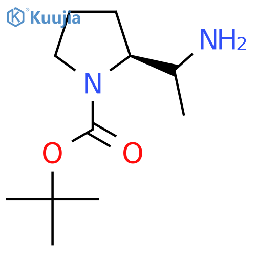 Tert-Butyl (2S)-2-(1-aminoethyl)pyrrolidine-1-carboxylate structure