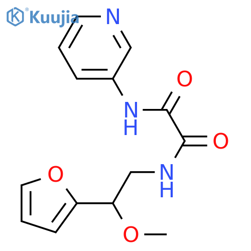 N-[2-(furan-2-yl)-2-methoxyethyl]-N'-pyridin-3-yloxamide structure