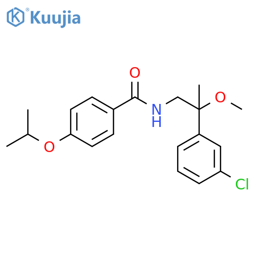 N-[2-(3-Chlorophenyl)-2-methoxypropyl]-4-(1-methylethoxy)benzamide structure