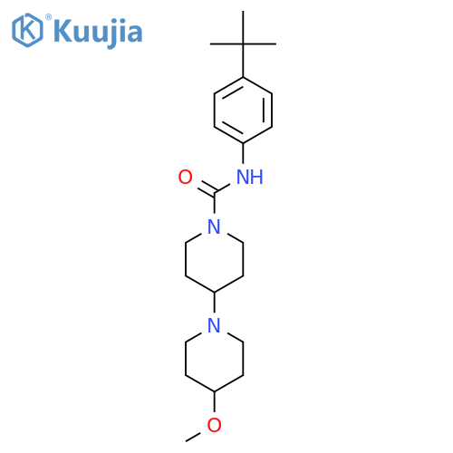 N-(4-tert-butylphenyl)-4-methoxy-[1,4'-bipiperidine]-1'-carboxamide structure