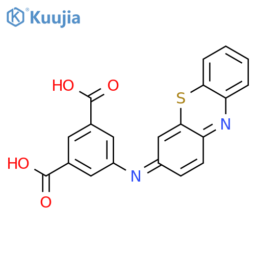 1,3-Benzenedicarboxylic acid, 5-(3H-phenothiazin-3-ylideneamino)- structure