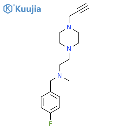 [(4-Fluorophenyl)methyl](methyl){2-[4-(prop-2-yn-1-yl)piperazin-1-yl]ethyl}amine structure