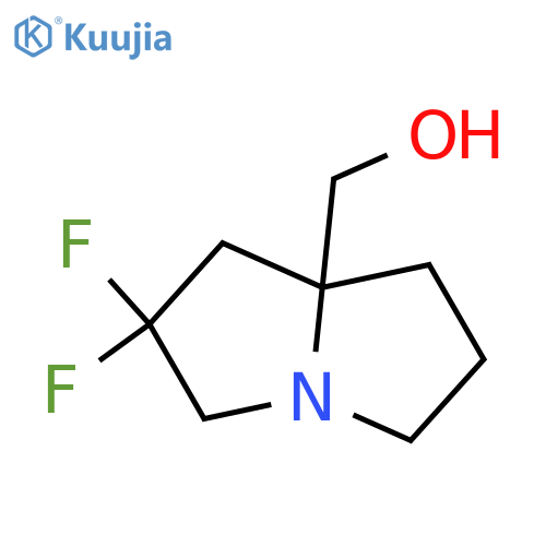 (2,2-Difluoro-hexahydro-1H-pyrrolizin-7a-yl)methanol structure