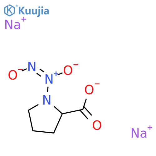 Disodium (2s)-1-[(e)-oxido-nno-azoxy]-2-pyrrolidinecarboxylate structure