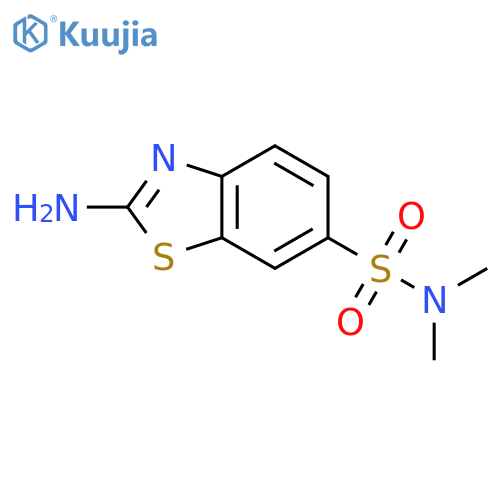 2-amino-N,N-dimethyl-1,3-benzothiazole-6-sulfonamide structure
