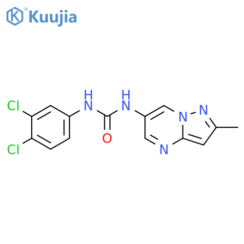 1-(3,4-dichlorophenyl)-3-{2-methylpyrazolo[1,5-a]pyrimidin-6-yl}urea structure