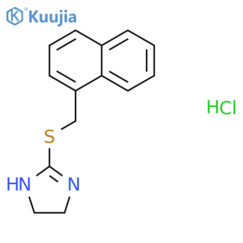 2-{[(naphthalen-1-yl)methyl]sulfanyl}-4,5-dihydro-1H-imidazole hydrochloride structure