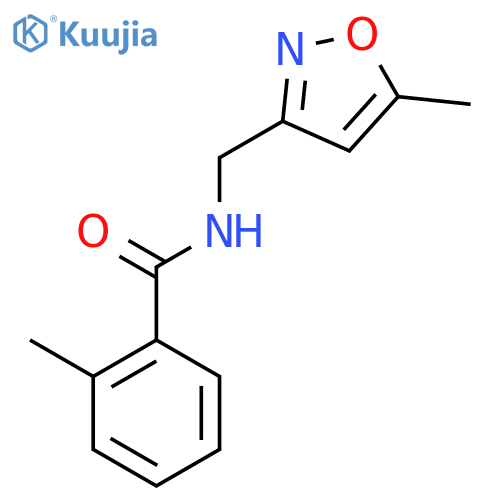 2-methyl-N-(5-methyl-1,2-oxazol-3-yl)methylbenzamide structure
