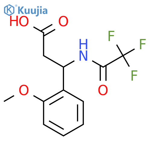 3-(2-Methoxyphenyl)-3-(trifluoroacetamido)propanoic acid structure