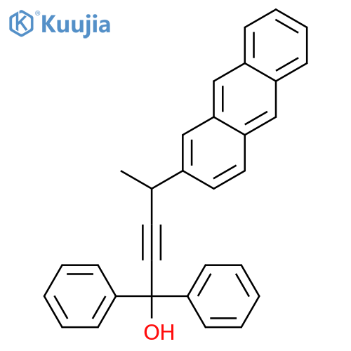 4-(Anthracen-2-yl)-1,1-diphenylpent-2-yn-1-ol structure