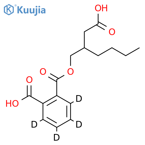 Mono2-(carboxymethyl)hexyl Phthalate-d4 structure