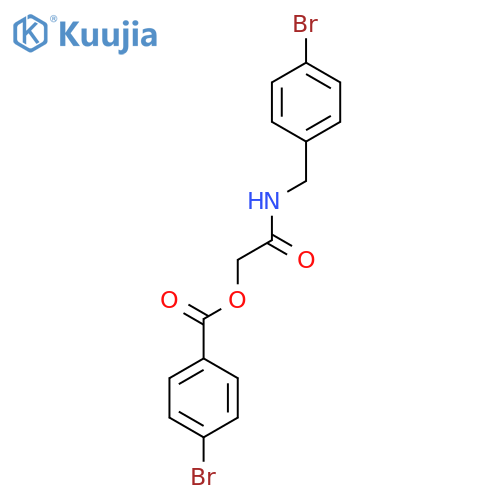 {[(4-Bromophenyl)methyl]carbamoyl}methyl 4-bromobenzoate structure