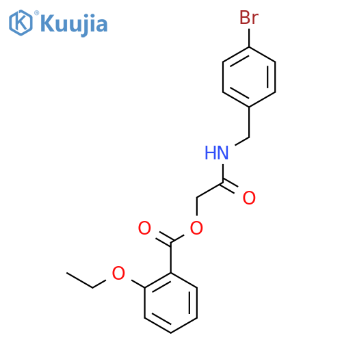 {[(4-Bromophenyl)methyl]carbamoyl}methyl 2-ethoxybenzoate structure