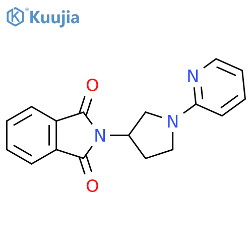 2-1-(pyridin-2-yl)pyrrolidin-3-yl-2,3-dihydro-1H-isoindole-1,3-dione structure
