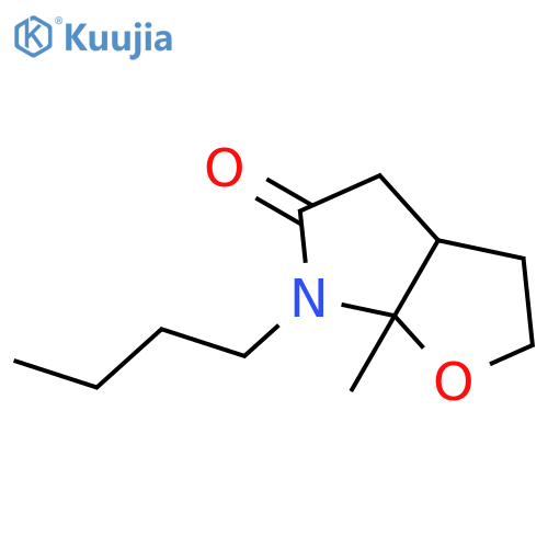 6-butyl-6a-methylhexahydro-5H-furo[2,3-b]pyrrol-5-one structure