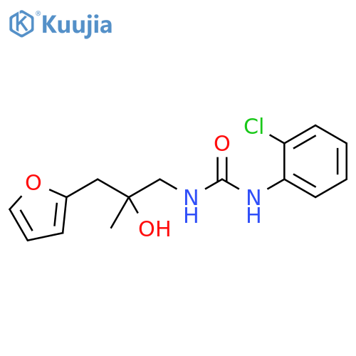 1-(2-chlorophenyl)-3-{2-[(furan-2-yl)methyl]-2-hydroxypropyl}urea structure