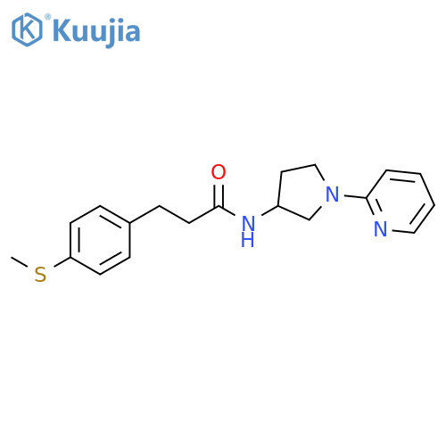 4-(Methylthio)-N-[1-(2-pyridinyl)-3-pyrrolidinyl]benzenepropanamide structure