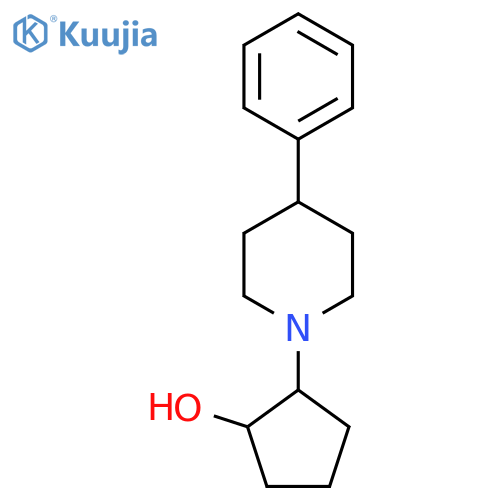 2-(4-Phenyl-piperidin-1-yl)-cyclopentanol structure