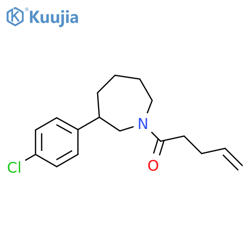 1-[3-(4-chlorophenyl)azepan-1-yl]pent-4-en-1-one structure