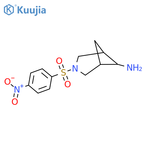 3-(4-nitrobenzenesulfonyl)-3-azabicyclo3.1.1heptan-6-amine structure