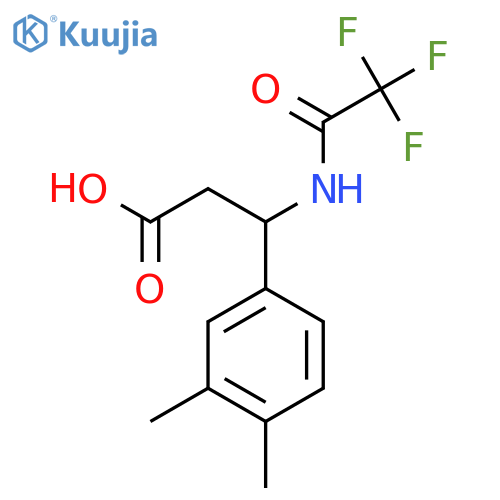 3-(3,4-Dimethylphenyl)-3-(trifluoroacetamido)propanoic acid structure