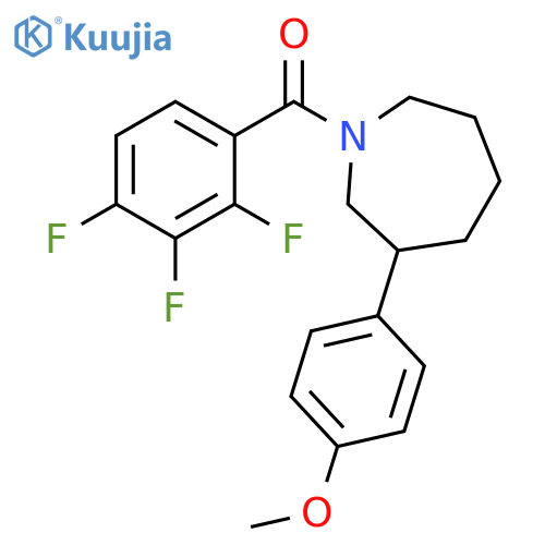 [Hexahydro-3-(4-methoxyphenyl)-1H-azepin-1-yl](2,3,4-trifluorophenyl)methanone structure