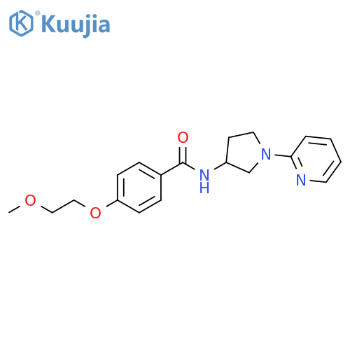 4-(2-Methoxyethoxy)-N-[1-(2-pyridinyl)-3-pyrrolidinyl]benzamide structure