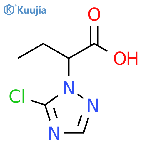 2-(5-Chloro-[1,2,4]triazol-1-yl)-butyric acid structure