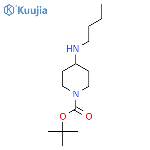 Tert-butyl 4-(butylamino)piperidine-1-carboxylate structure