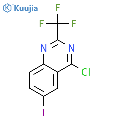 Quinazoline,4-chloro-6-iodo-2-(trifluoromethyl)- structure