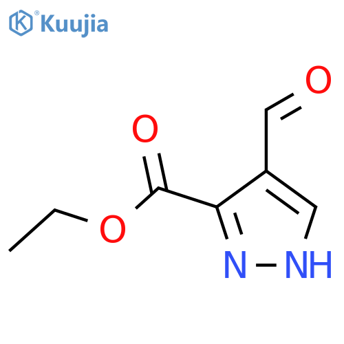 Ethyl 4-formyl-1H-pyrazole-3-carboxylate structure