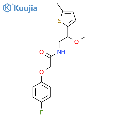 2-(4-Fluorophenoxy)-N-[2-methoxy-2-(5-methylthiophen-2-YL)ethyl]acetamide structure