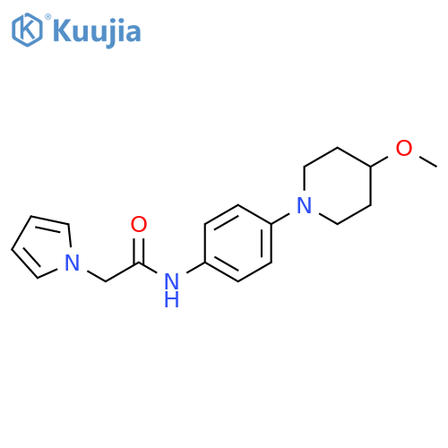 N-4-(4-methoxypiperidin-1-yl)phenyl-2-(1H-pyrrol-1-yl)acetamide structure